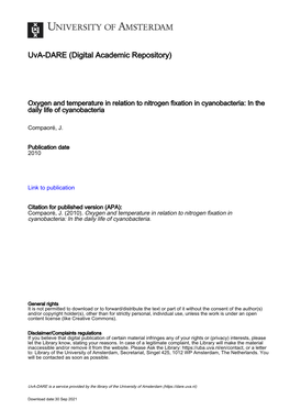 Daily Cycle of Carbon and Nitrogen Fixation in the Unicellular Cyanobacterium: Crocosphaera Watsonii Wh8501