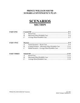 Scenarios Section