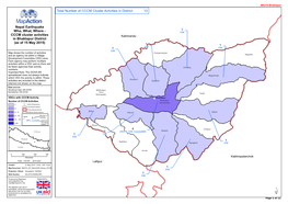 Nepal Earthquake Who, What, Where - CCCM Cluster Activities in Dhading District Lamjung (As of 15 May 2015) Sertung