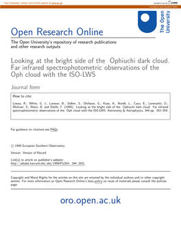 Open Research Online Oro.Open.Ac.Uk