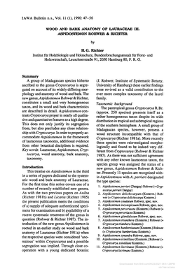 H. G. Richter Institut Fur Holzbiologie Und Holzschutz, Bundesforschungsanstalt Fur Forst- Und Holzwirtschaft, Leuschnerstrabe 91, 2050 Hamburg 80, F