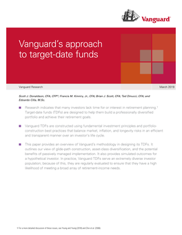 Vanguard's Approach to Target-Date Funds