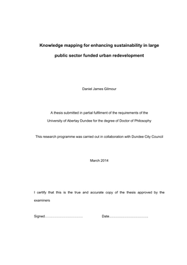 Knowledge Mapping for Enhancing Sustainability in Large