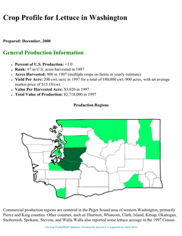 Crop Profiles -- Washington