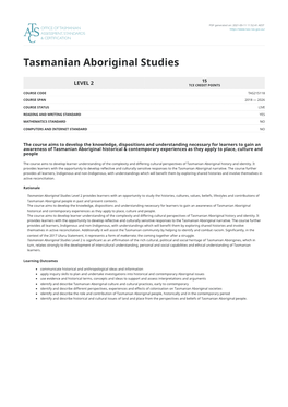 Tasmanian Aboriginal Studies