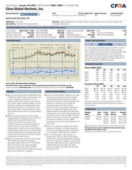 Cboe Global Markets, Inc