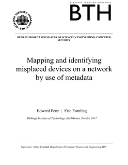 Mapping and Identifying Misplaced Devices on a Network by Use