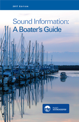 Sound Information: a Boater's Guide Clean Marina Washington Marina Certification