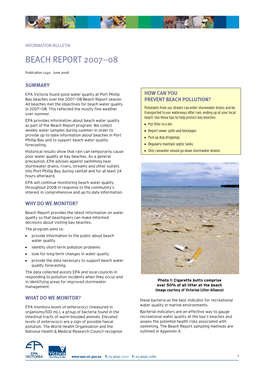 Beach Report 2007–08