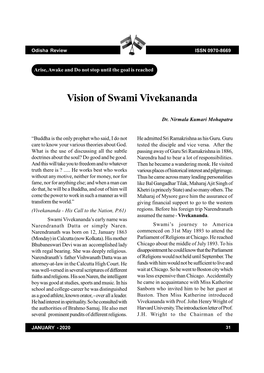 Vision of Swami Vivekananda