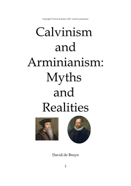 Calvinism and Arminianism: Myths and Realities