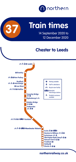 Train Times 37 14 September 2020 to 12 December 2020