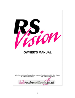 RS Vision Manual