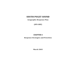 SOUTH PUGET SOUND Geographic Response Plan