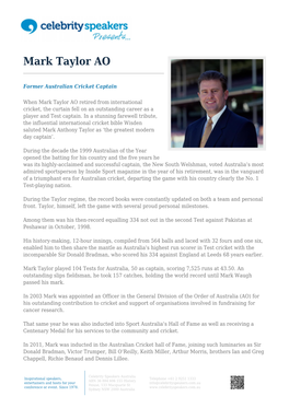 Mark Taylor AO