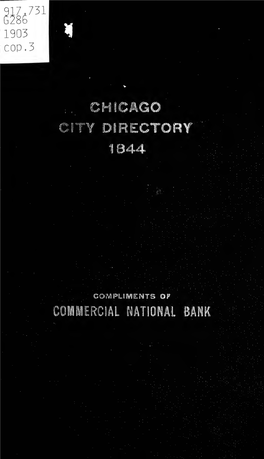 1837-1844 Chicago City Directory