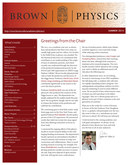 2013-14 Newsletter