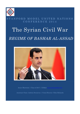 The Syrian Civil War REGIME of BASHAR AL-ASSAD