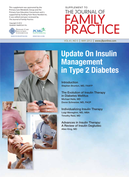 Update on Insulin Management in Type 2 Diabetes