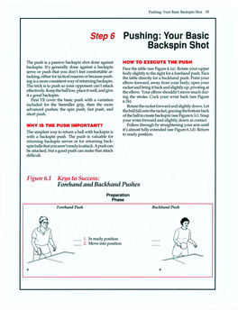 Pushing: Your Basic Backspin Shot 55