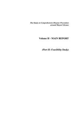 Volume II - MAIN REPORT