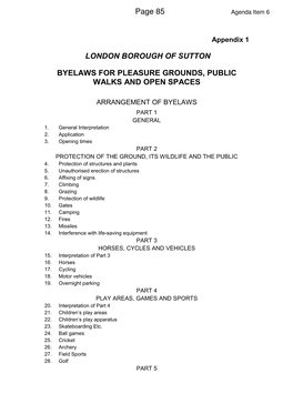 Page 85 Agenda Item 6