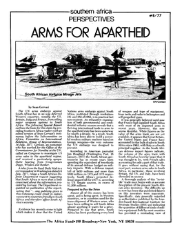 Arms for Apartheid