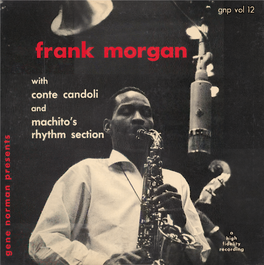 Gene Norman Presents Frank Morgan