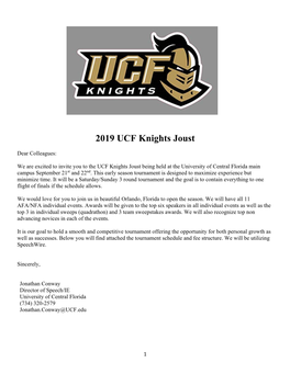 2019 UCF Knights Joust