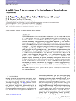 A Hubble Space Telescope Survey of the Host Galaxies of Superluminous Supernovae