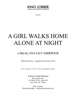 A Girl Walks Home Alone at Night