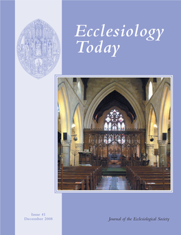 Ecclesiology Today No.41