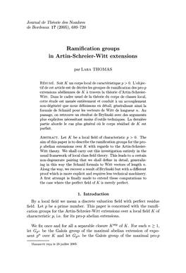 Ramification Groups in Artin-Schreier-Witt Extensions