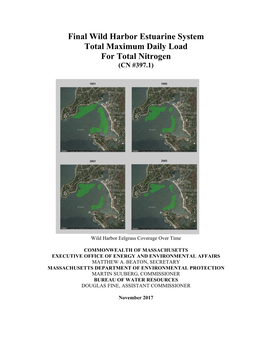 Final Wild Harbor Estuarine System Total Maximum Daily Load for Total Nitrogen (CN #397.1)
