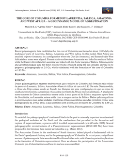 The Core of Columbia Formed by Laurentia, Baltica, Amazonia and West Africa – a Geodynamic Model of Agglutination