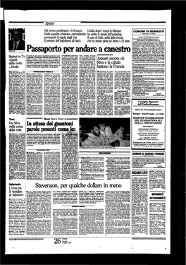 Passaporto Per Andare a Canestro Segreterie Generate - Piazze Alfieri N