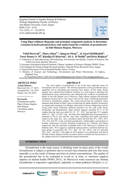 Using Piper Trilinear Diagrams and Principal Component Analysis To