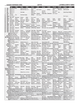 Sunday Morning Grid 3/27/16 Latimes.Com/Tv Times