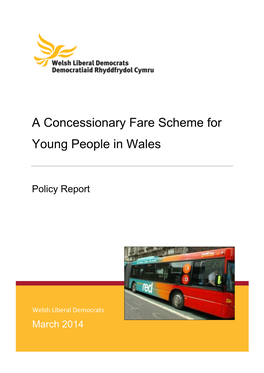 Concessionary Fare Scheme Report