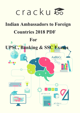 Indian Ambassadors to Foreign Countries 2018 PDF for UPSC, Banking & SSC Exams