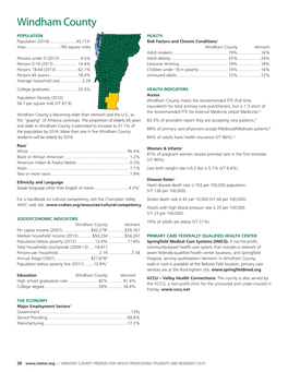 Windham County Profile