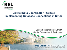 Implementing Database Connections in SPSS