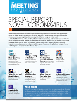 Special Report: Novel Coronavirus