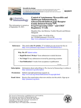 Regulatory T Cells