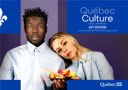 Québec Culture AUGUST - NOVEMBER 2021 62ND EDITION