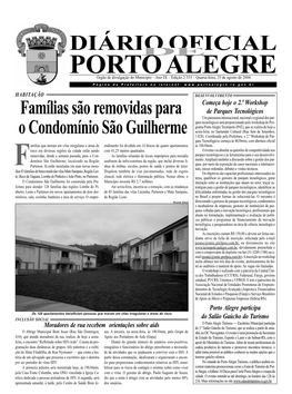 DIÁRIO OFICIAL PORTO ALEGRE Órgão De Divulgação Do Município – Ano IX – Edição 2.353 – Quarta-Feira, 25 De Agosto De 2004