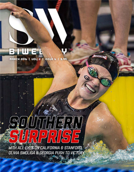 Swimming World Biweekly on the Cover - Olivia Smoliga by Peter H