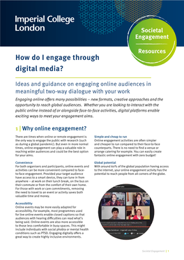 How Do I Engage Through Digital Media?