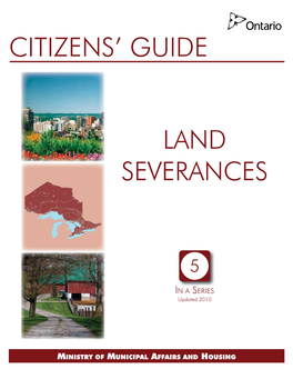 Citizens' Guide: Land Severances