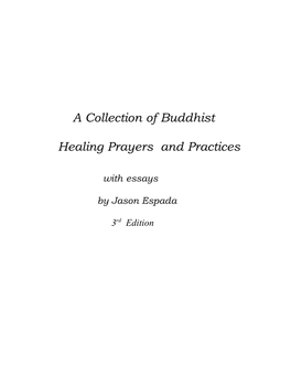 A Collection of Buddhist Healing Prayers and Practices